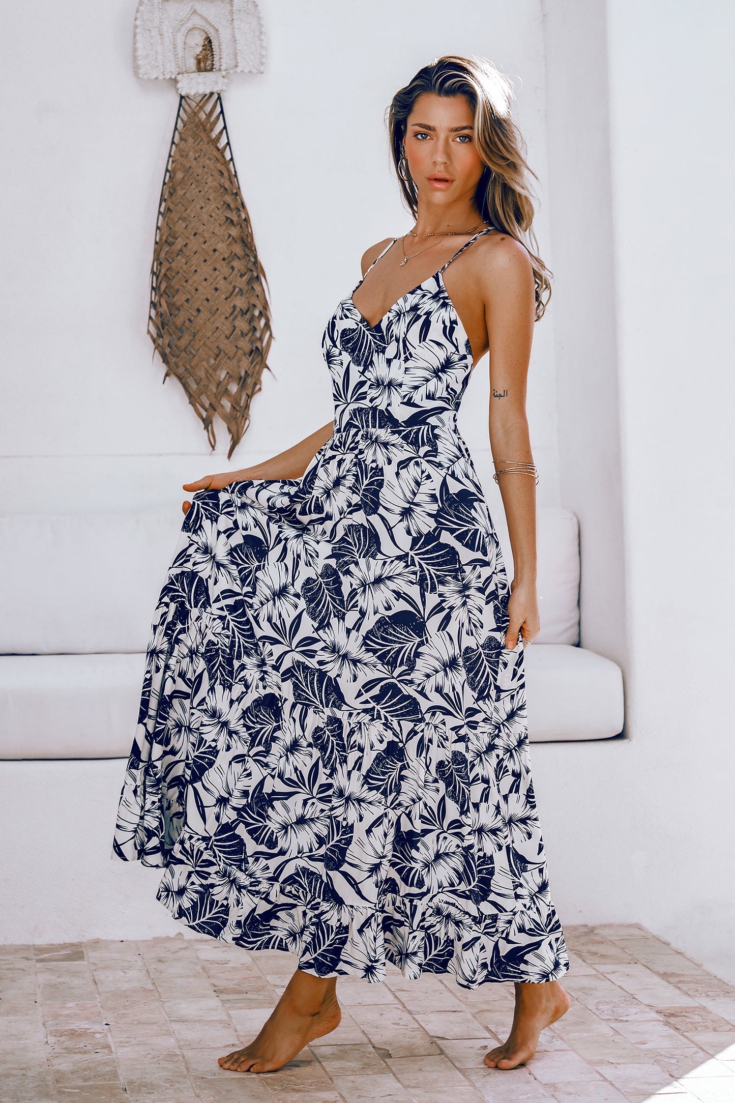 Tropical Leaf Maxi